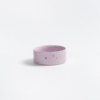 Konfetti Steinzeug-Napf - 14 cm, lila