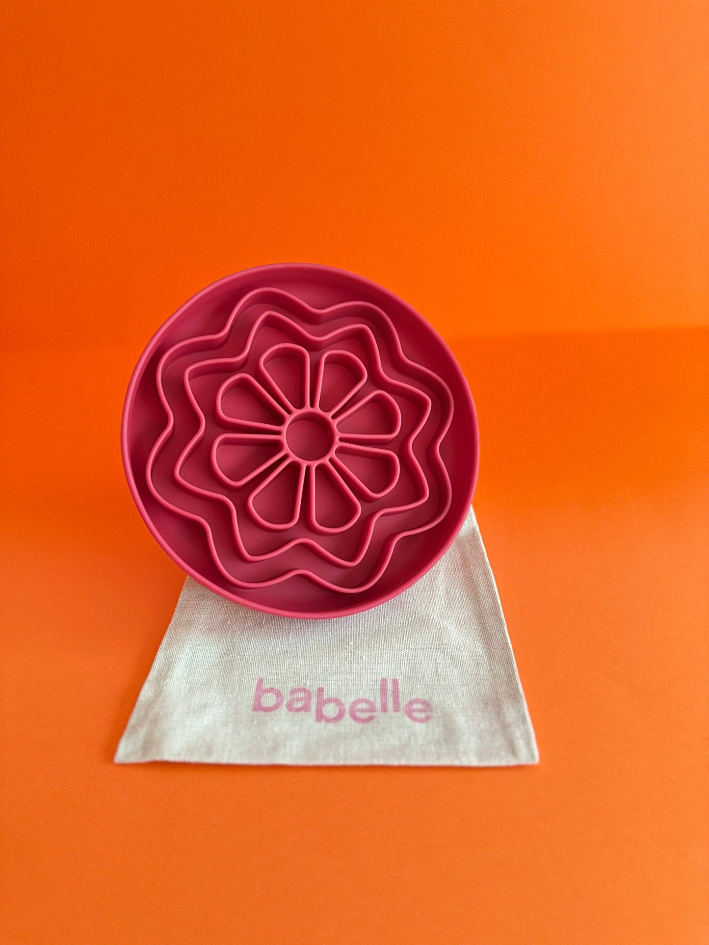 Schleckmatte - Petal – Burgunderrot