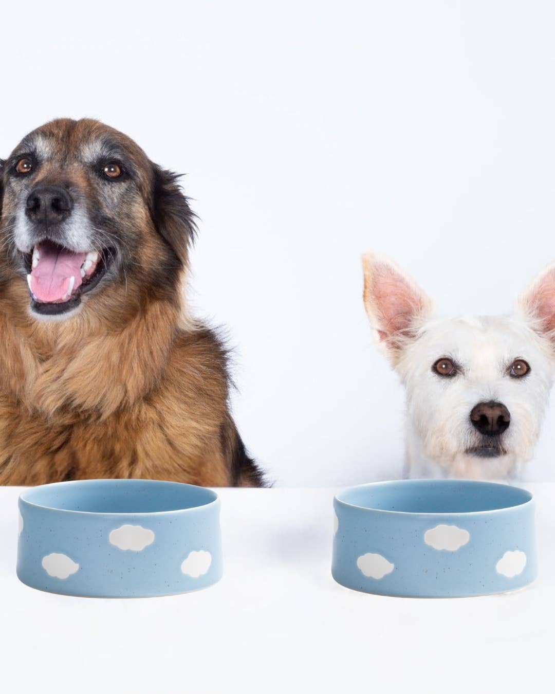 Cloud Steinzeug-Napf - 16,5 cm, blau