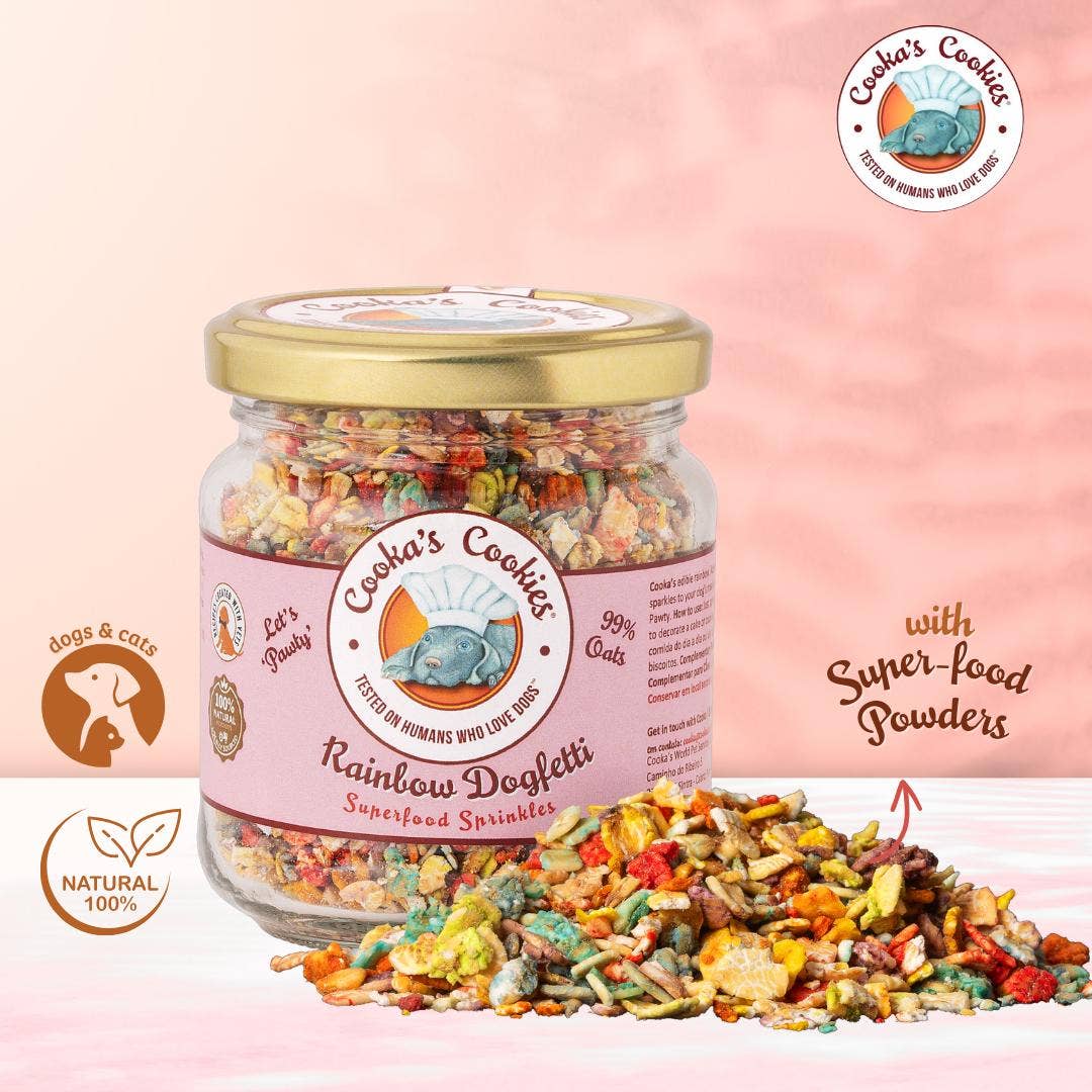 Rainbow Dogfetti - Hundekonfetti 90g Glas