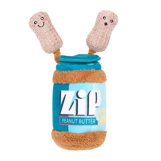 ZippyPaws Bungee Burrow - Peanut Butter Jar