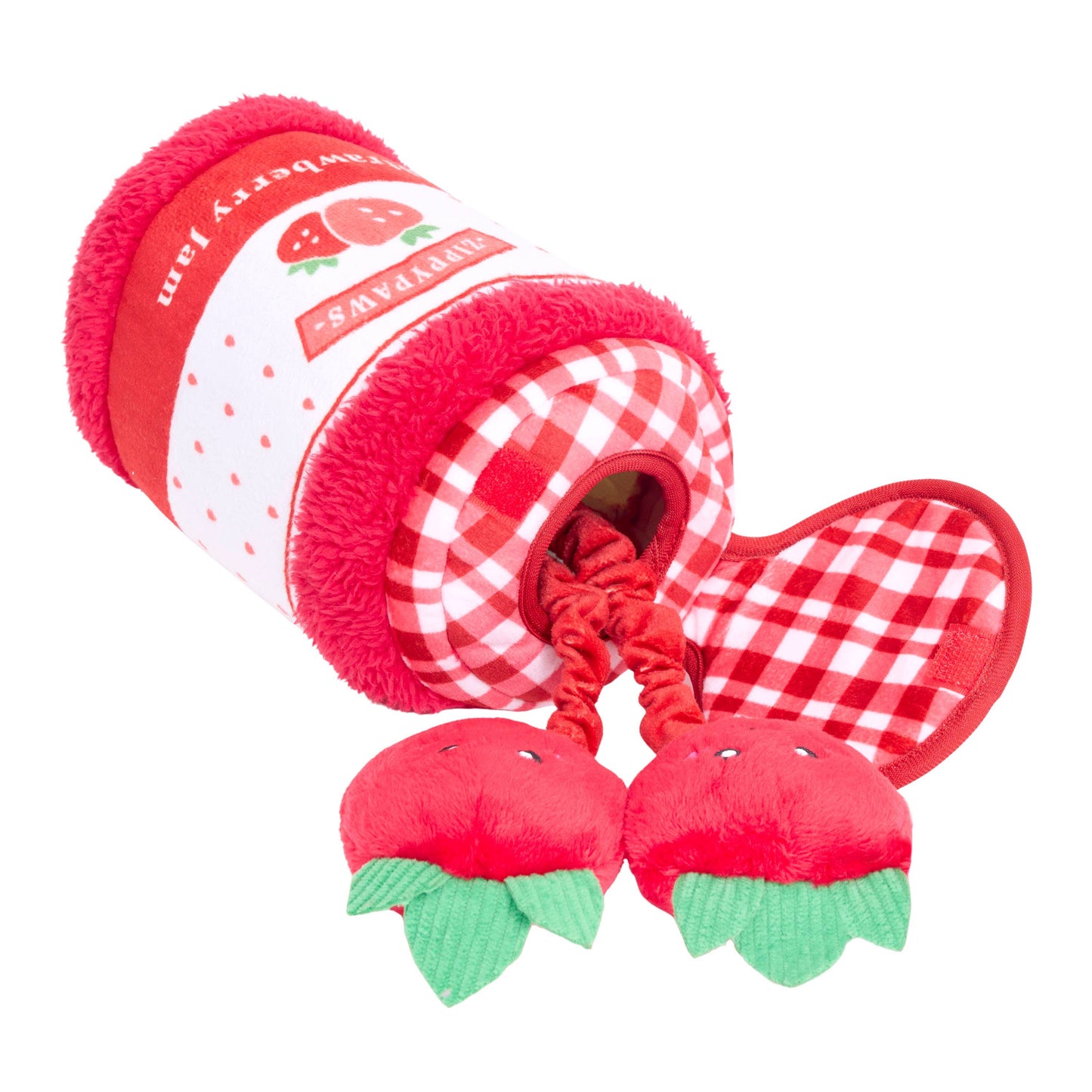 ZippyPaws Bungee Burrow - Erdbeermarmeladenglas
