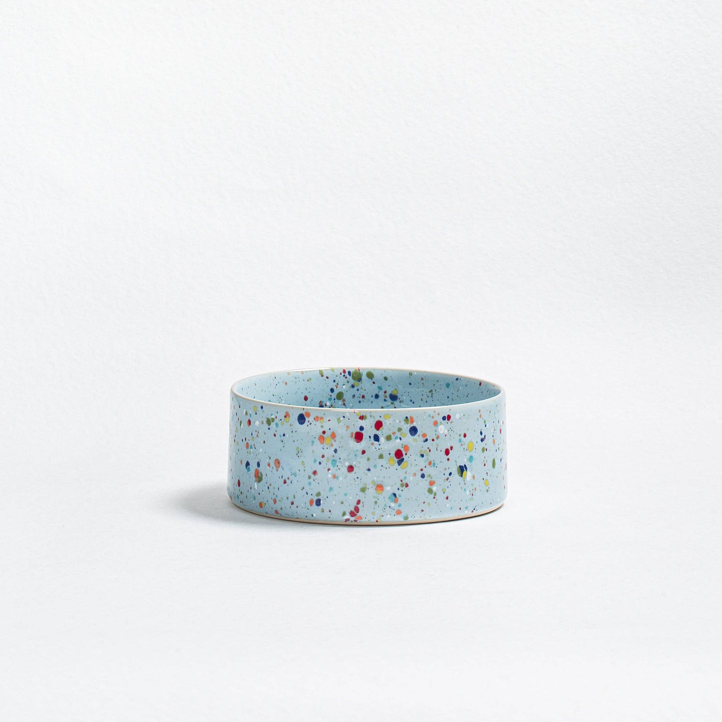 Konfetti Steingut-Hundenapf 16,5 cm, pastellblau