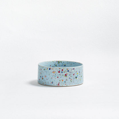Konfetti Steingut-Hundenapf 16,5 cm, pastellblau