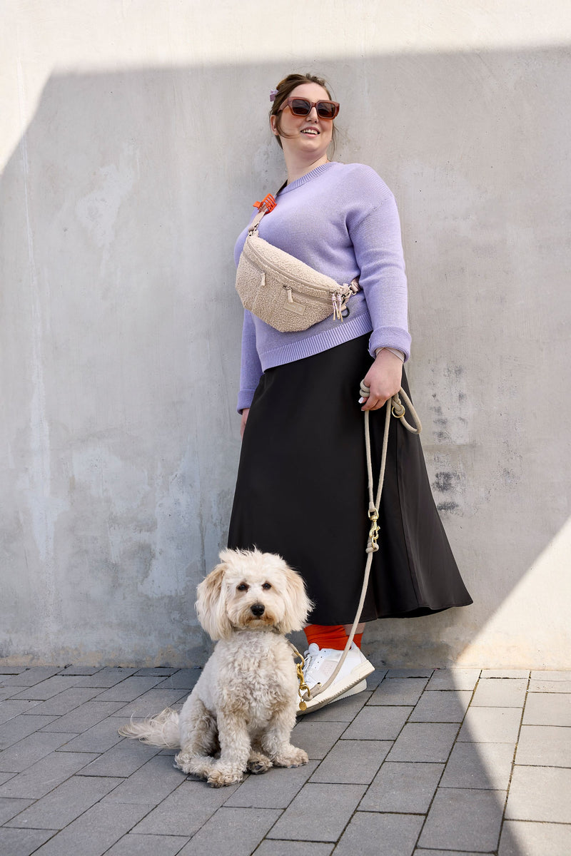 Palopa Leckerlibeutel - Emma, Beige TEDDY FLEECE