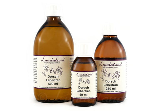 Lunderland Cod Liver Oil Glass Bottle