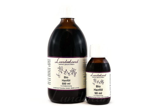 Lunderland Organic Hemp Oil 90ml Glass Bottle