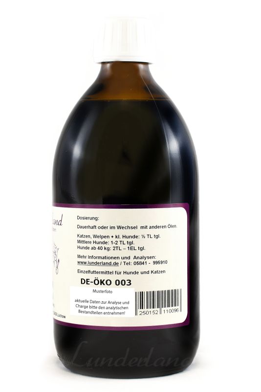 Lunderland Bio-Hanföl 90ml Glasflasche