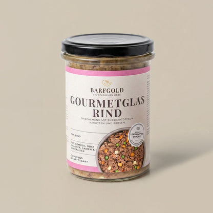 Barfgold Gourmetglas Rind 400g