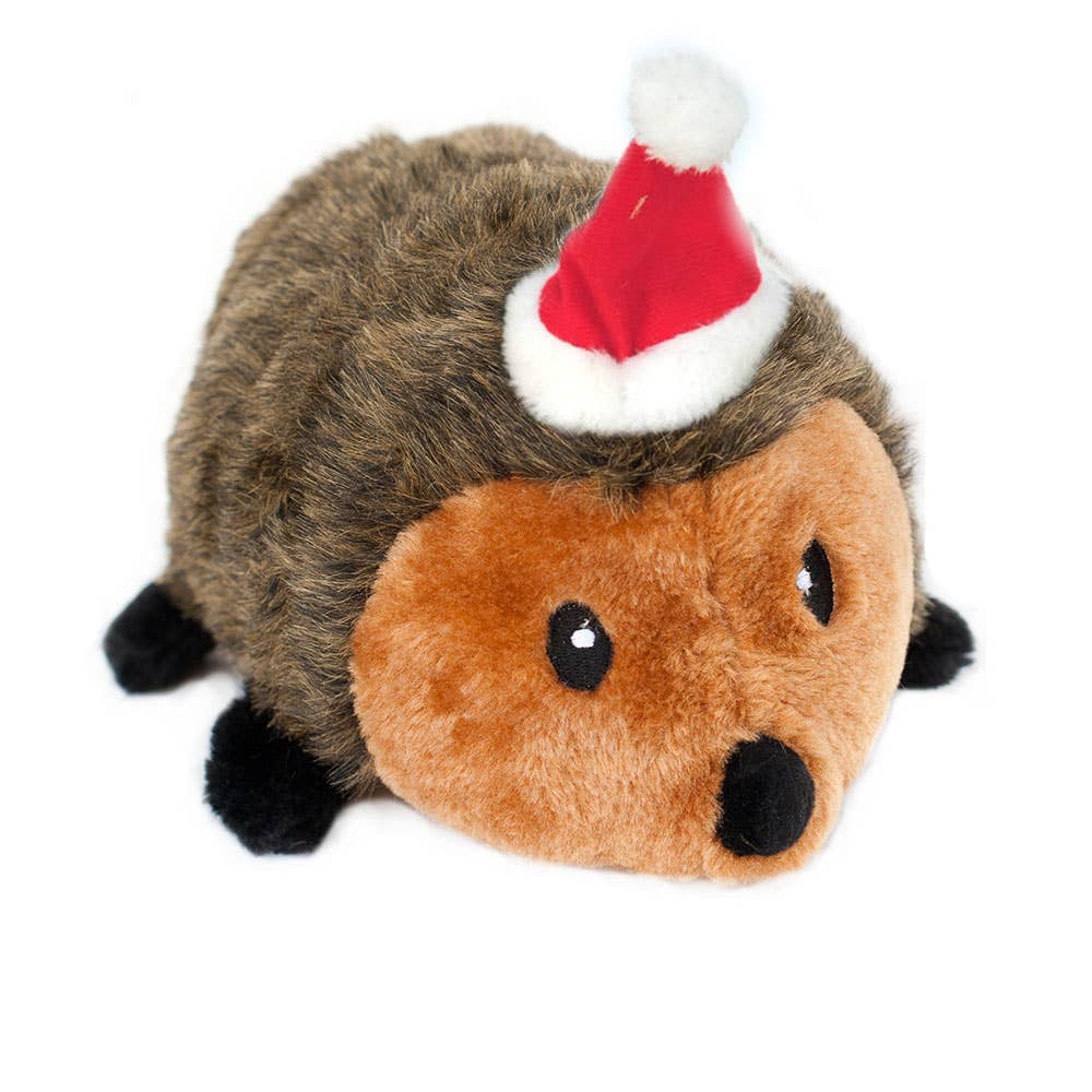 ZippyPaws Feiertags-Igel - Weihnachts-Hundespielzeug
