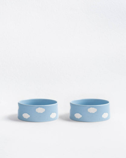 Cloud Steinzeug-Napf - 16,5 cm, blau