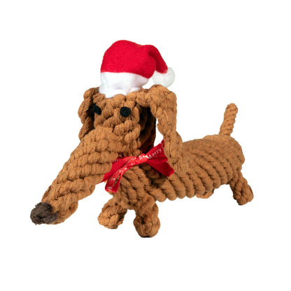 Christmas Dog Toy Dachshund – SANTA SAUSAGE