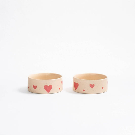Cozy Hearts Stoneware Bowl 14cm