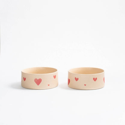 Cozy Hearts Steingut Napf 16,5 cm