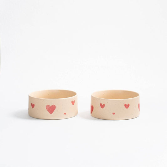 Cozy Hearts Stoneware Bowl 16.5 cm