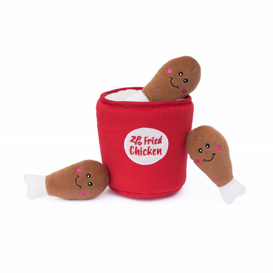 ZippyPaws Zippy Burrow - Fried Chicken - Dog Toy