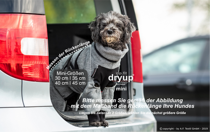 Actionfactory - Dryup Zip.fit Mini - Hundebademantel