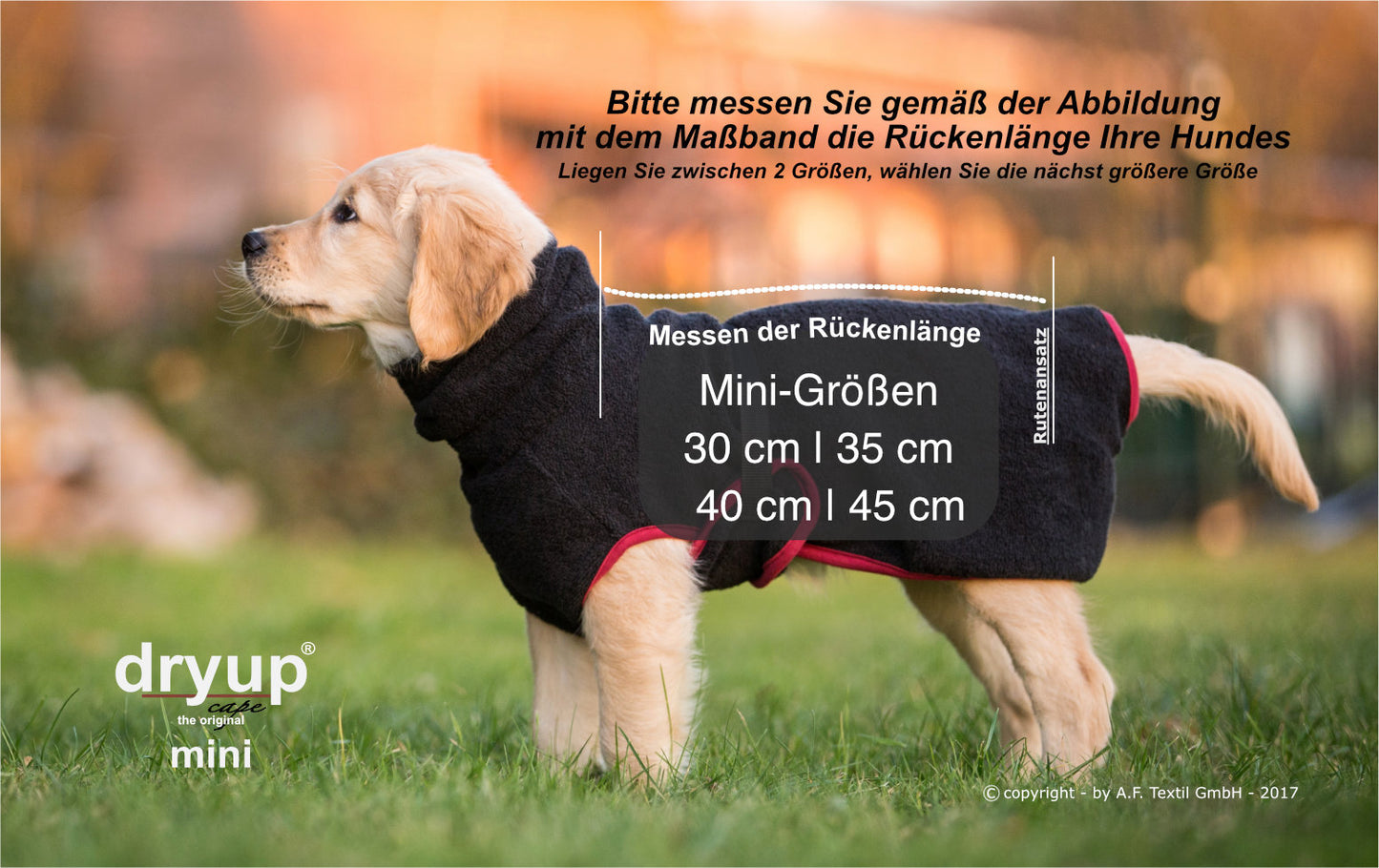 Actionfactory - Dryup Cape Mini - Hundebademantel