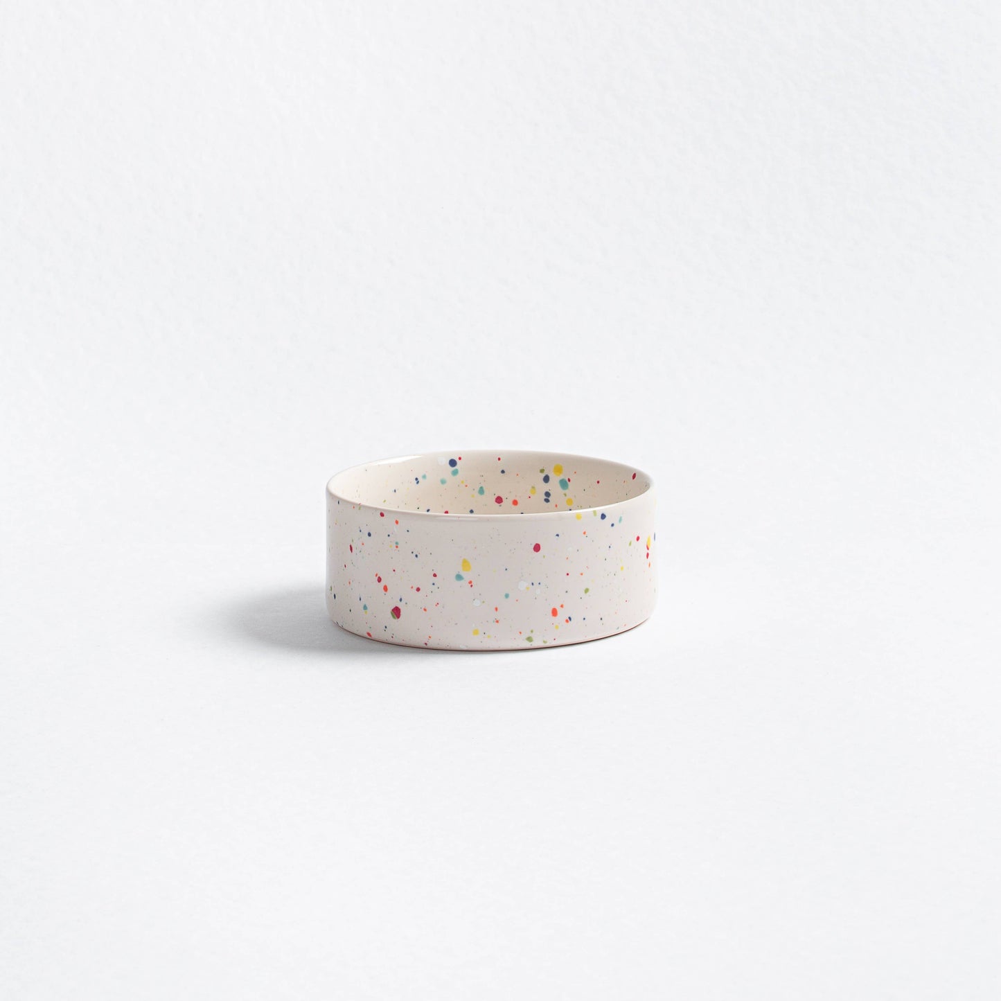 Konfetti Steingut-Napf - 14 cm, weiß