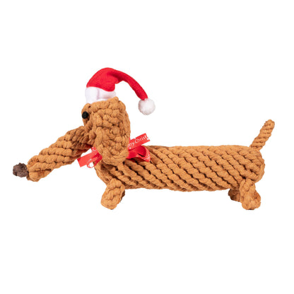 Christmas Dog Toy Dachshund – SANTA SAUSAGE