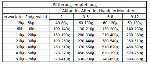 Kaltgepresstes Trockenfutter Puppy mit Weiderind und Ente