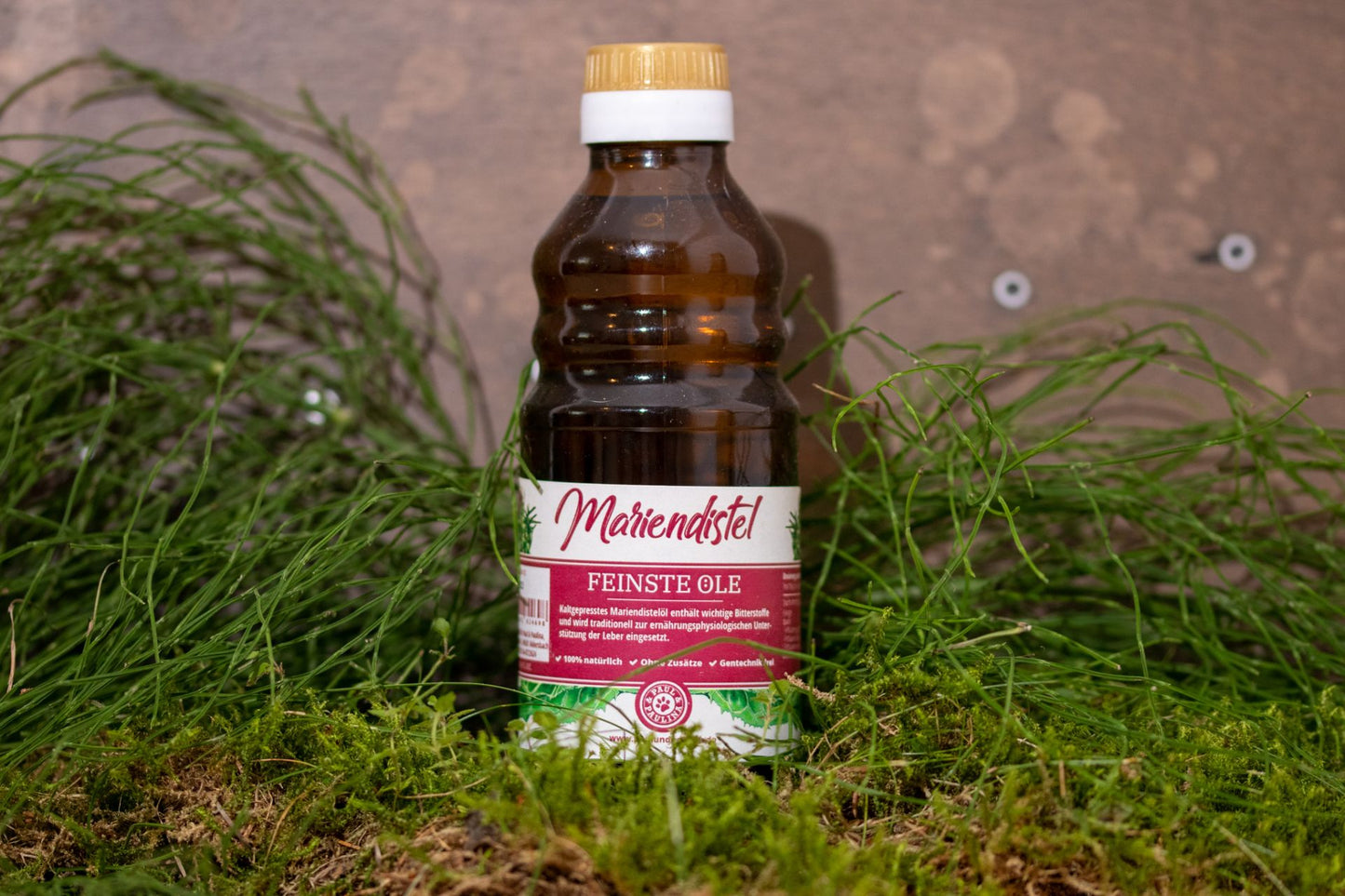 Paul und Paulina Mariendistelöl kaltgepresst 250ml Glasflasche