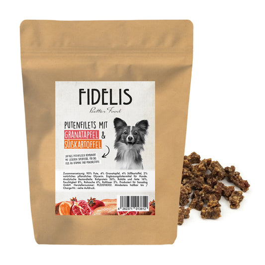 Fidelis Training Treats Turkey with Pomegranate and Sweet Potato 100g